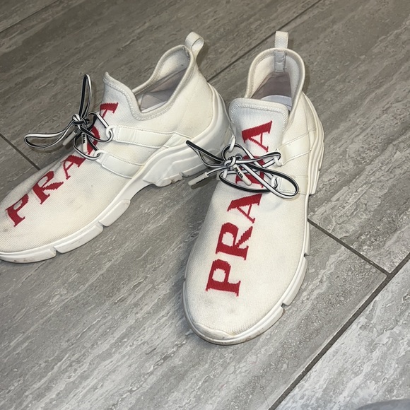 Prada logo knit sneakers - Picture 3 of 3